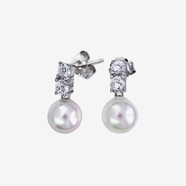 White Pearl  Earrings